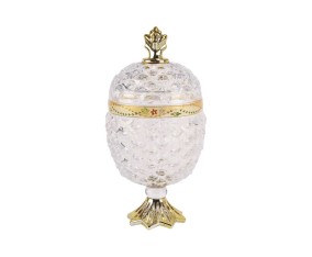 GLASS PINEAPPLE BIG VGC367L CANDY JAR (PADI)